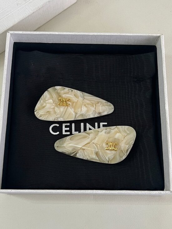 ?Celine hair clips are simple, versatile, and timeless. main image 5